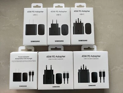 Original Samsung 45W Super Fast Charging Charger Adapter Galaxy S25 S24 S23Ultra - Image 1 of 4