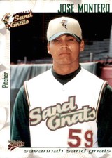 2000 Savannah Sand Gnats Multi-Ad #21 Jose Montero Lara Venezuela VZ Card