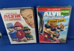Alvin and the Chipmunks: The Road Chip & Alvin and the Chipmunks DVD, NEW SEALED - Picture 1 of 7