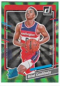 2023-24 Donruss Basketball Bilal Coulibaly Green Laser Holo Rated Rookie #225 - Picture 1 of 2
