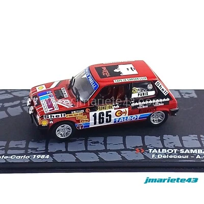 Talbot Samba #165 F. Delecour - AC. Pauwels Rally Monte Carlo 1984 1:43 - Immagine 1 di 4