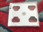 10 New High Quality 10.4mm Double 2 CD Jewel Cases w/White Tray 2CDWHT 2 DISCS 