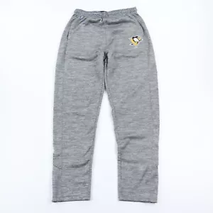 Champion Pittsburgh Penguins Sweatpant Jogger Men's Medium Gray Ankle Zip - Picture 1 of 10