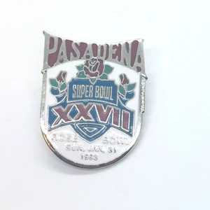 Pasadena Super Bowl XXVII Rose Bowl 1993 NFL Pin Revers Emaille Sammlerstück - Bild 1 von 3