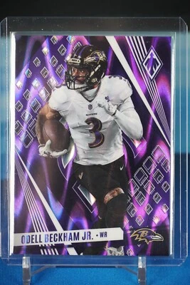 2023 Panini Phoenix Football - Odell Beckham Jr. #60 PURPLE SEISMIC /125 - Image 1 of 2