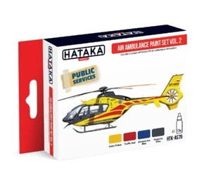 HATAKA AS79 Polish Air Ambulance Paint Set Vol. 2 (4 x 17ml Bottle) - Picture 1 of 7