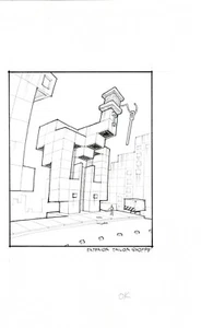 Captain N The Game Master DIC Production Background Drawing 1989-91 Nintendo 004 - Picture 1 of 1