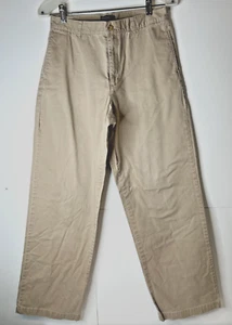 Polo by Ralph Lauren Boy’s Size 18 x 28 Khaki Cotton Pants School Uniform Golf - Picture 1 of 6