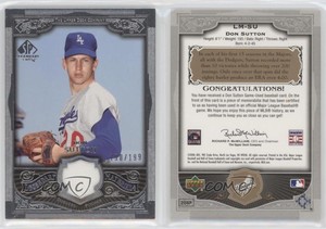 2006 SP Legendary Cuts Legendary Materials Silver /199 Don Sutton #LM-SU HOF