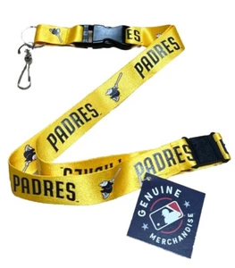 San Diego Padres Lanyard Brown Yellow - Picture 1 of 3