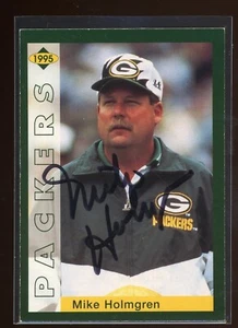 1995 Packers Police Team Issue MIKE HOLMGREN Signed Card autograph auto - Picture 1 of 1