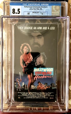 *VHS - HOLLYWOOD CHAINSAW HOOKERS (CAMP VIDEO 1988) CGC 8.5/B+; CULT/VERY RARE* Foto 1 de 3