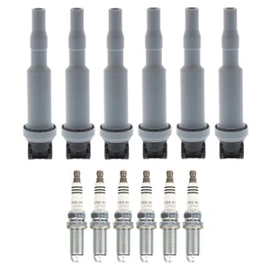 Bosch 6 Ignition Coil NGK 6 Ruthenium HX High Spark Plug Kit For E90 E83 Z4 L6 - Picture 1 of 1