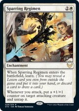 Sparring Regimen - Foil - Strixhaven: School of Mages - NM, English MTG Magic FL