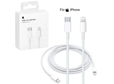  Original Apple Lightning zu USB-C Kabel MKQ42ZM/A A1702 2 Meter - Bild 1 von 3