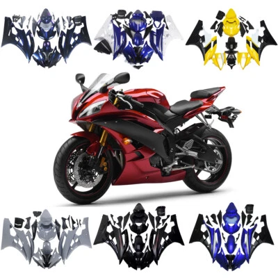 Full Bodywork For Yamaha YZF600 R6 2006 2007 yzf r6 06 07 ABS Plastic Fairings - Imagem 1 de 4