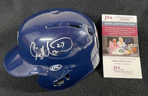 Mini casco de bateo firmado por Craig Monroe de los Tigres de Detroit certificado de autenticidad JSA - Imagen 1 de 5