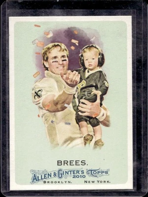 2010 Topps Allen & Ginter Drew Brees #287 Saints - Image 1 of 2