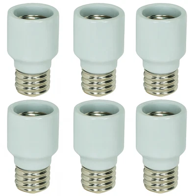 (8) Extensores de enchufe de porcelana Satco 90/1801 Mogul a Mogul E39 modernización Foto 1 de 3