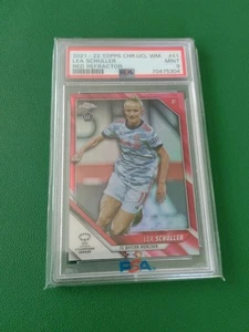 2021-22 Topps Chrome UWCL Lea Schuller Red Refractor /5 PSA 9 RC - Picture 1 of 2