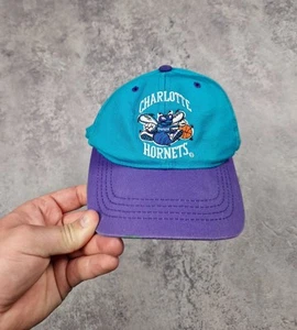 Vintage CHARLOTTE HORNETS STARTER Cap NBA Rare 90s Snapback Basketball  - Picture 1 of 9