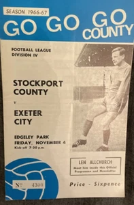 Stockport v Exeter city 1966 1967 - Picture 1 of 1