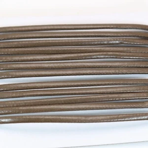 11 Yards Brown Flat Soft Faux Leather Strap String Trims Jewelry Cord 4X2mm - Picture 1 of 6