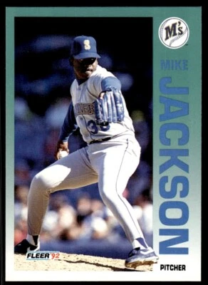 1992 Fleer Baseball Card Mike Jackson Seattle Mariners #282 - Image 1 of 2