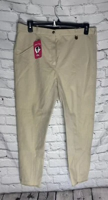 Fuller Fillies Pants Shova Horse Equestrian Riding Stretch Beige Sz 36R NWT - Imagem 1 de 4