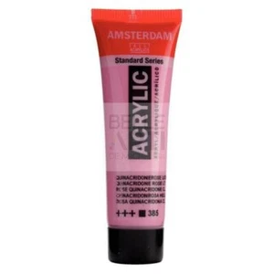 COLORE ACRILICO 385 ROSA QUINACR. CHIARO AMSTERDAM "ACRYLIC" TUBO DA 20ML - Imagen 1 de 4