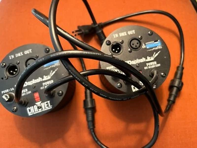 Pair (2) Chauvet LED x 86, ColorSplash Jr. Par83 DJ Stage Lighting Lights Lamps - Image 1 of 3