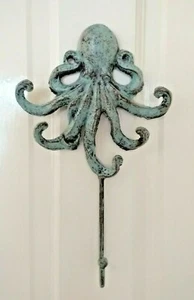Gancho de metal para pulpo grande - estilo vintage shabby chic - Imagen 1 de 4