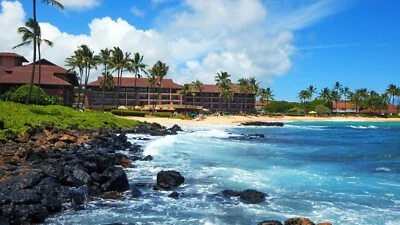 Sheraton Kauai Resort Marriott Hawaii 3 Night MAR 30-APR 2 ANY YEAR Studio - Image 1 of 4