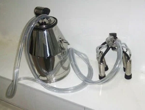 25L Portable Cow Milk Bucket Milking Machine Stainless Steel Bucket Tank Barrel - Bild 1 von 5