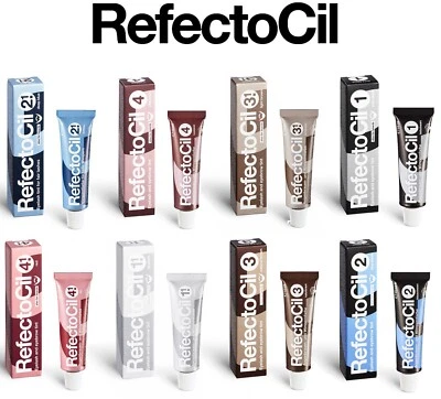 REFECTOCIL Eyebrow Tint Black Natural Dark Brown Eyelash Tinting Dye Henna 15ml - Image 1 of 4