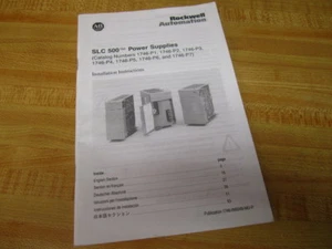 Allen Bradley 40072-083-01 SLC500 Instructions 40072-083-01(2) - Bild 1 von 6