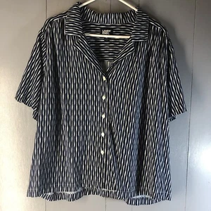 Lands' End Rayon Short Sleeve Camp Shirt Women's Plus Size 2X Relaxed Casual - Picture 1 of 7