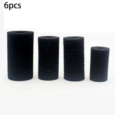 Overflow Filter Box Intake Round Pre-Filter Foam Sponge Fish Aquarium Set Of 6 - Image 1 of 3