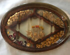 VTG LUCITE ACRYLIC RESIN SOAP DISH SPOON REST EMBEDDED FLOWERS BEANS CORN