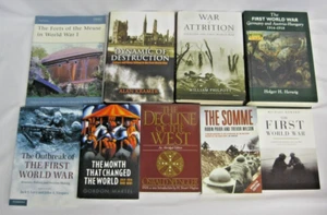 First World War History 9 Book Lot Battles Legacy Origins Outbreak WWI Somme - Picture 1 of 17