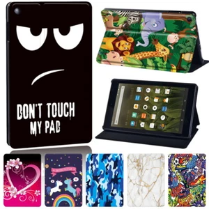 PU Leather Tablet Stand Cover Case For Amazon Fire 7/HD 8/8 Plus/10/10 Plus +Pen - Picture 1 of 27