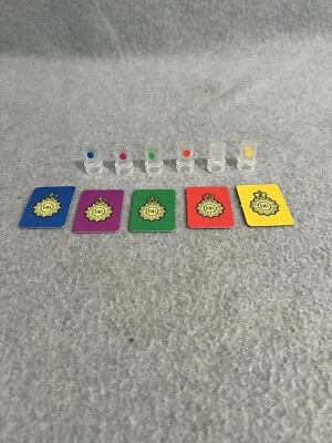 Juego de mesa Scotland Yard 1985 peones de repuesto 6 piezas de fichas transparentes de mudanzas  Foto 1 de 4