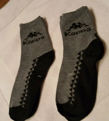 Kappa Unisex 2 Pares Calcetines Medianos (OS) Gris Negro Logo Foto 1 de 4
