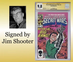Signed by Jim Shooter! Secret Wars #12 CGC 9.8 (1985) Marvel Comics, Last Issue - Picture 1 of 5