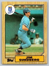 1987  Topps #190 Jim Sundberg Kansas City Royals