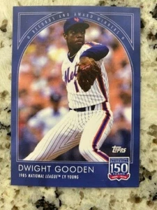 TOPPS 150 JAHRE BASEBALLPLATTEN & AUSZEICHNUNGEN KARTE METS DWIGHT GOODEN #13 - Bild 1 von 1
