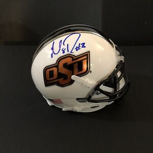 Mason Rudolph Autographed/Signed Oklahoma State Cowboys Mini Helmet JSA