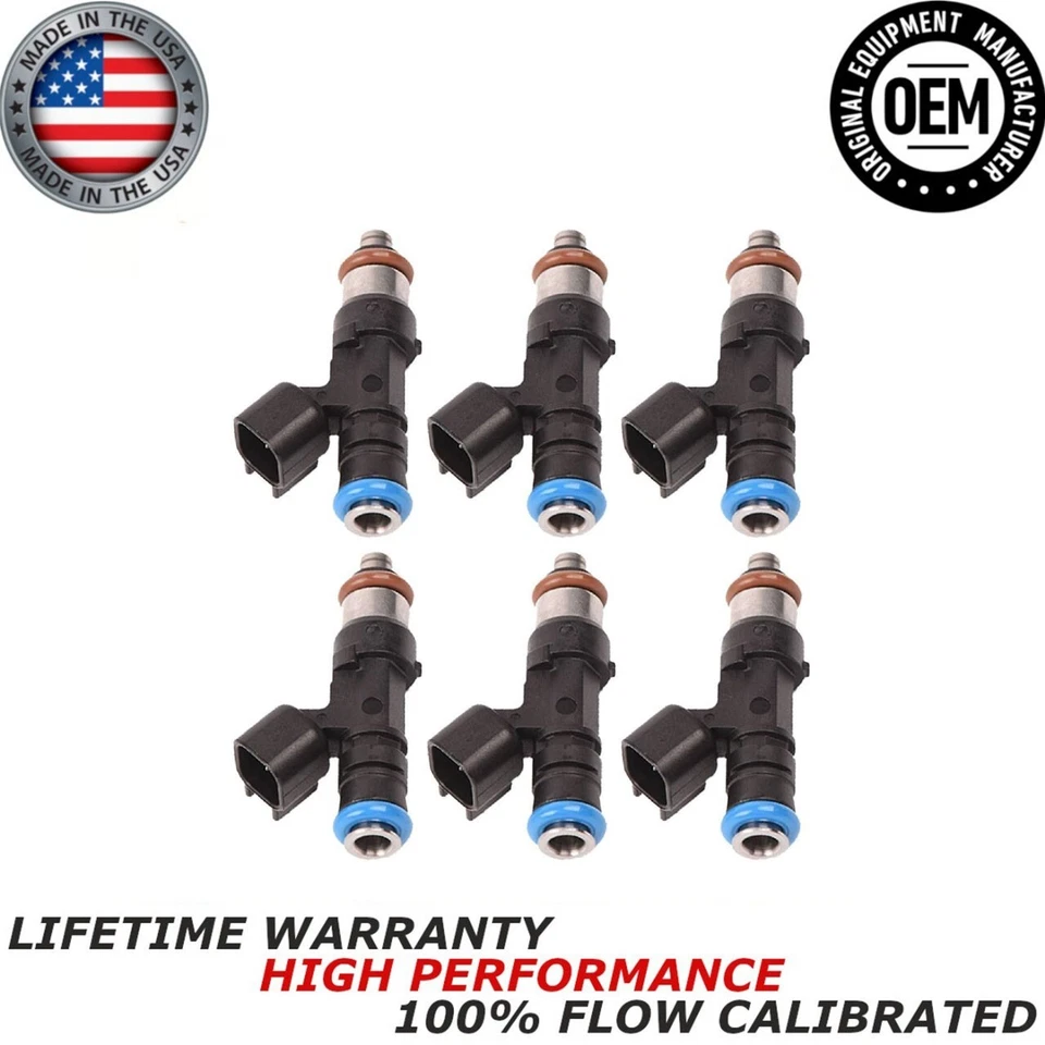 6X Inyector de combustible Bosch apto para Ford Explorer 2006 2007 2008 2009 2010 4,0 LV6 Foto 1 de 4