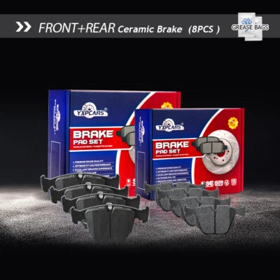 Pastillas de freno de disco delanteras y traseras de cerámica para BMW 740i 740iL M5 2000-2006 BMW X5 Foto 1 de 4