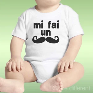 Body Neonato Unisex Mi Fai Un Baffo Mustache Idea Regalo - Bild 1 von 1